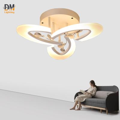 China Wholesale Zhongshan Outdoor Mounted Metal Led Flower Home Acrylic Warm Ceiling Lamp 21W For Indoor Decoration for sale