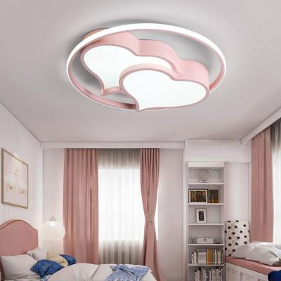 China Outdoor Mounted LED Ceiling Light For Bedroom Beautiful Heart Shape Living Room Acrylic Modern Design LED Stripe Outdoor Mounted Available à venda