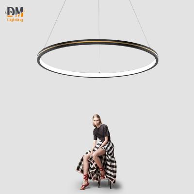 China 2021 New Modern Minimalist Modern Nordic Simple Ring Acrylic Dome Lighting Pendant Lighting Hanging Light for sale