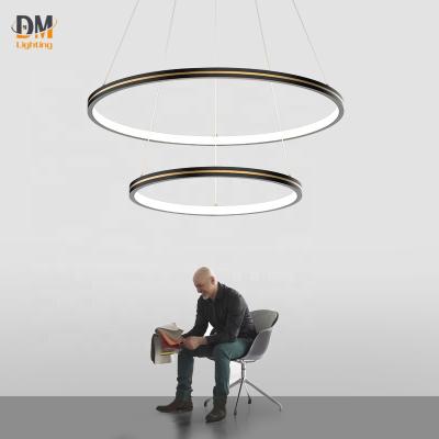 China Manufacturers Modern Minimalist Luxury Black Ceiling Pendant Staircase Chandeliers Hanging Dining Lamp Led Iron Living Room and Lighting Home à venda