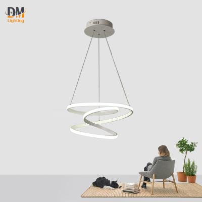 China Hot Sale Modern Acrylic Glossy Chandeliers Ceiling Minimalist Lighting Silicon LED Modern Bedroom Irregular Led Lamp à venda