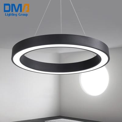 China D400/500/600/700/800/1000/1200mm Simple Modern Circle Ring LED Project Pendant Light Lighting à venda