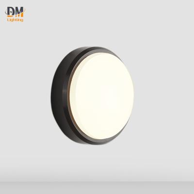 China Black 6W Yard Round Shape Cob Wall Decor Light Outdoor Led Lamp For Home Hotel for sale