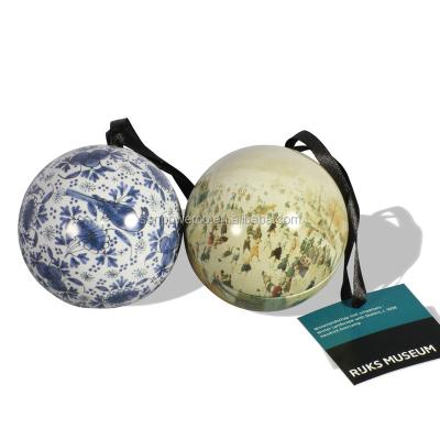 China Handmade Round Christmas Gift/Tin Ball/Christmas Decoration for sale