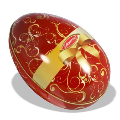 China Recyclable Easter Egg Box / Custom Printed Metal Egg Gift Tin Box / Easter Candy for sale