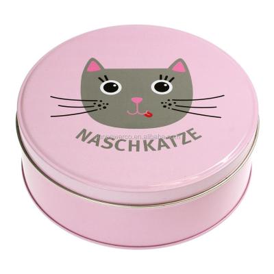 China Recyclable round click slam tin box/custom printed metal mint box/mini candy tin box for sale