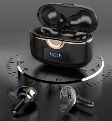 China Wireless In-Ear TWS Earphone Display Double Coil Four Mobile Speaker Earphone Heavy Bass for sale