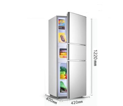 China Refrigerator Household Double Door Three Door Small Energy Saving Refrigeration Freezer Mute Refrigerator Dormitory Office à venda