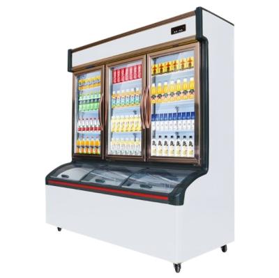 China Large Commercial Chest Freezer Vegetables Drink Display Restaurant BBQ Meat Refrigerator Preservation Freezing à venda