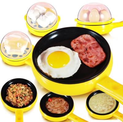 China Multifunction Household Mini Egg Omelette Pancakes Electric Fried Steak Frying Pan Non-Stick Boiled eggs boiler steamer Shut Off zu verkaufen