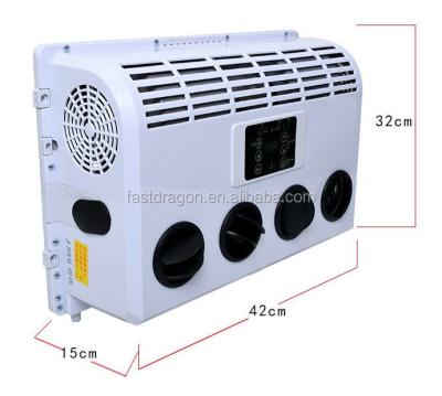 China Multifunction Heavy Truck 12v/24v electric DC air conditioner Vehicle engineering 12-24V Mini Car Air Conditioner for sale