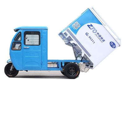 China Semi closed express car customization 3 wheel motorized tricycle cargo express car for adults zu verkaufen