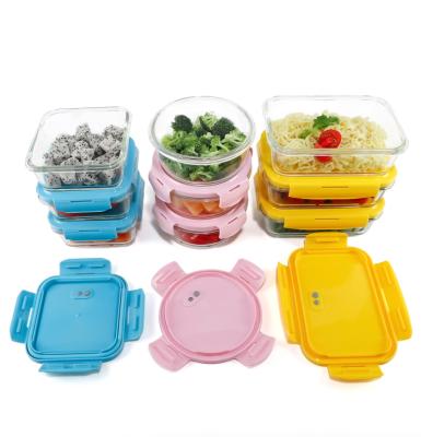 China Microwavable Food Storage Kitchen Storage Container Glass New Product Airtight Food Storage Container for sale