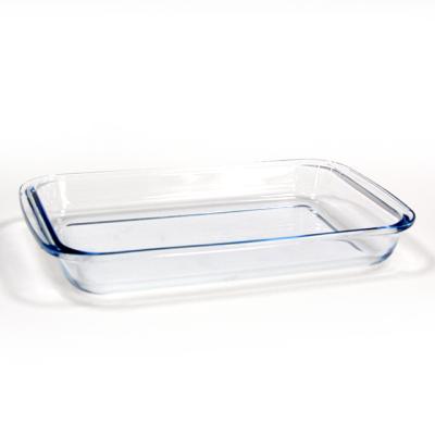 China Sustainable Multifunctional Glass Bakeware Glass Bake Pan Oven Baking Dish for sale