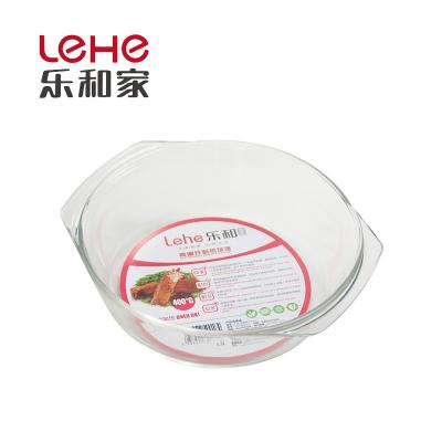 China Sustainable Dinnerware Pyrex Glass Borosilicate Pan&oven Safe Glass Casserole Dish for sale