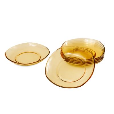 China High Borosilicate Dish Dish Dish Durable Factory Direct Tableware Favorable Price Glass Dish Factory Wholesale Direct for sale