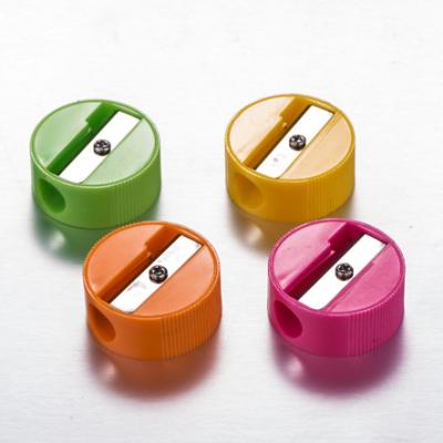 China Plastic PS+Metal Flat Surface Single Hole School And Pencil Sharpener Office Supplies for sale