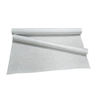 China Anti-bacteria white sticky polyester nonwoven mat with glue for home decoration for sale