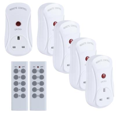 China Residential / Multi-Purpose UK Standard Wireless Remote Control Mini Power Socket Smart Socket With High Quality for sale