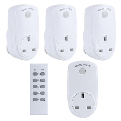 China Power Mini Switch Remote Control UK Wireless Socket Residential / Multi-Purpose Smart Socket for sale