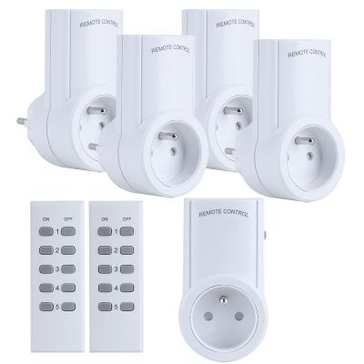 China 433.92MHz Wireless Smart Socket Remote Control Residential / Multipurpose Socket for sale