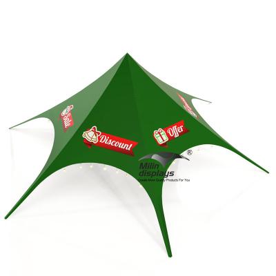 China Fire Proof Christmas Outdoor Decoration Custom Shape Event Star Tent for sale