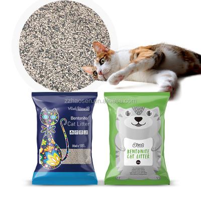 China Bentonite Cat's Litter Bulk Ball Shaped Viable White Pooling Clay Cat Sand for sale