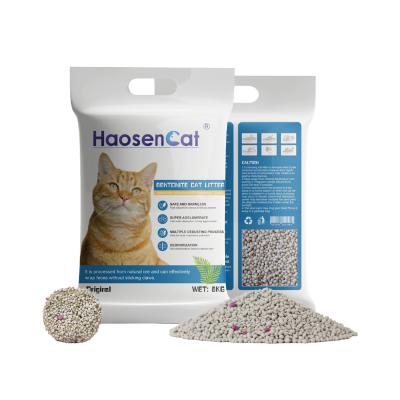 China Bentonite Clay Cat Litter Sand Cat Litter Sand Pet Cleaning Bentonite Quickly Sustainable Cat Litter for sale