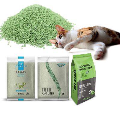 China 100% Natural Viable Eatable Tofu Cat Litter From Pet Care Products Factory for sale