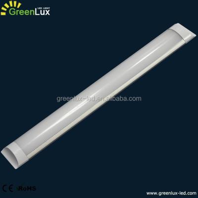 Κίνα Human sensor Ceiling mounted 40watt 4ft Slim LED Linear batten light luminaires for car parking, office, warehouse,store room προς πώληση