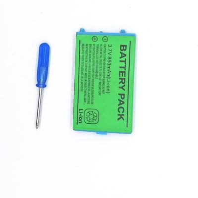 China 850mAh 3.7V Li-ion Rechargeable Battery For Nintendo Gameboy Advance PS GBA PS Game Rechargeable Battery Pack 52.5*35.4*5.6mm for sale