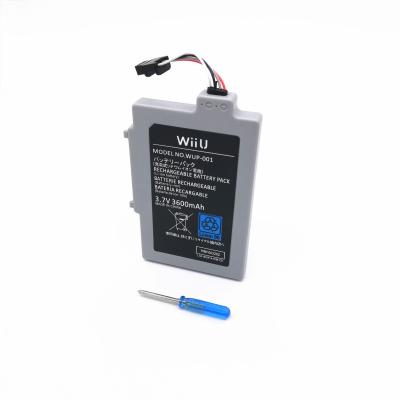 China Wholesale video game player factory high capacity 3600mah 3.7v wup-012 rechargeable battery pack for Wii U gamepad for sale