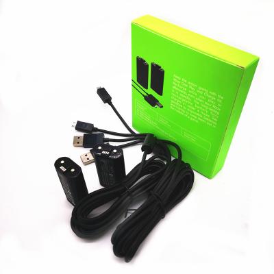 China Video Game Player 1800mah Rechargeable Battery Charger For Xbox Ones Wireless Controller With A 3m USB Cable for sale