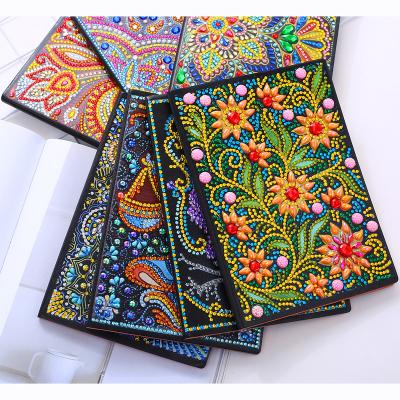 China 5D DIY Special Shaped Rhinestone Diary Modern Handmade Book Notebook for Student Gifts Diamond Painting Notebook for sale