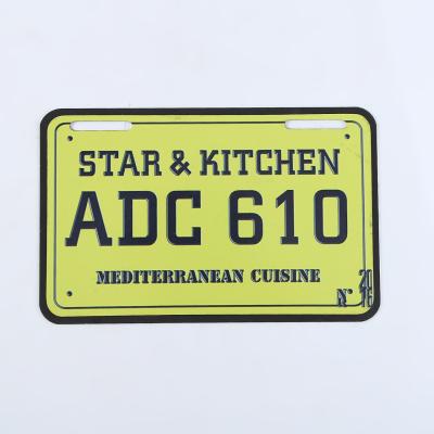 China 30*15cm OEM Wholesale Custom Service Souvenir Reflective Car Number License Plate for sale