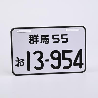 China Electric Car Fancy Motorcycle License Plate Maker Hide Car Number Plate for sale