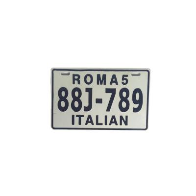 China Aluminum Fast Delivery European License Plate Customized Embossed Design License Plate for sale