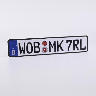 China Wholesale Custom Aluminum European Bike and Car Number Blank Aluminum Number Plates for sale