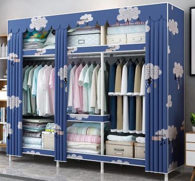 China Nonwoven collapsible metal furniture /wardrobe folding wardrobe designs /wardrobe closet with high quality for sale