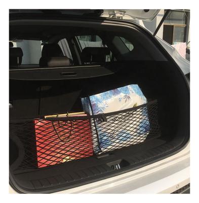 China Easy Install Trunk Car Black Net Fabric Double Layers Nylon Car Luggage Net Cheapest Storage Organizer Factory for sale