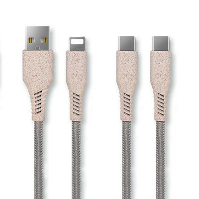 China Eco-friendly Wheat Straw Camera Materials USB Charging Cable For Mobile Phone Charger for sale