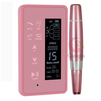 China Newest Digital Permanent Makeup Machine Pink Permanent Makeup Machine Touch Screen Panel With LCD Control Multifunction Tattoo Microblading Machine for sale