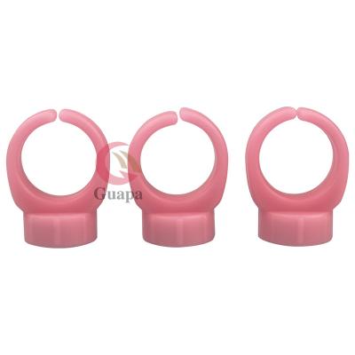 China Soft Silicone Trainning Makeup Tattoo Cup Material Color Tattoo Ink Ring Cup Eyelash Extension Glue Permanent Dye Holder Blue Pink Cup for pum for sale