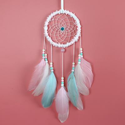 China Europe design of handmade crafts hanging decoration feather dream catcher Bohemian dream catcher for sale