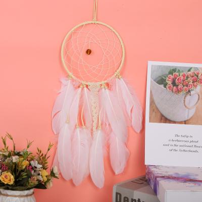 China Europe Dreamer Nightlight Gift Girl's Feather Birthday Gifts Handmade Decorated Diy Dream Catcher for sale