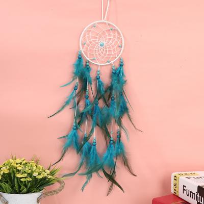 China Europe Seven Armor Crystal Dream Catcher Girl Heart Feather Birthday Gift Bedroom Pendant Decoration for sale