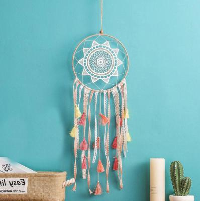 China Dreamy Gradient Bohemian Creative Color Tassel Gradient Catcher Catcher Pendant for sale