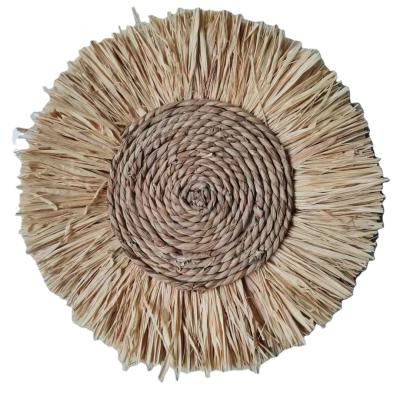 China Minimalist Amazon Hit Home Living Room Straw Rug Wall Hanging Decoration for sale