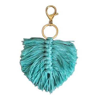 China Promotion Gift Macrame Key Chains Tassel Key Chain Ornaments Mini Macrame Keychains for sale