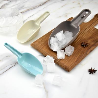 China Sustainable 3Pcs Tea Coffee Bean Scoop Stainless Steel Barware Multi-Use Ice Scoop Ice Scoop for sale